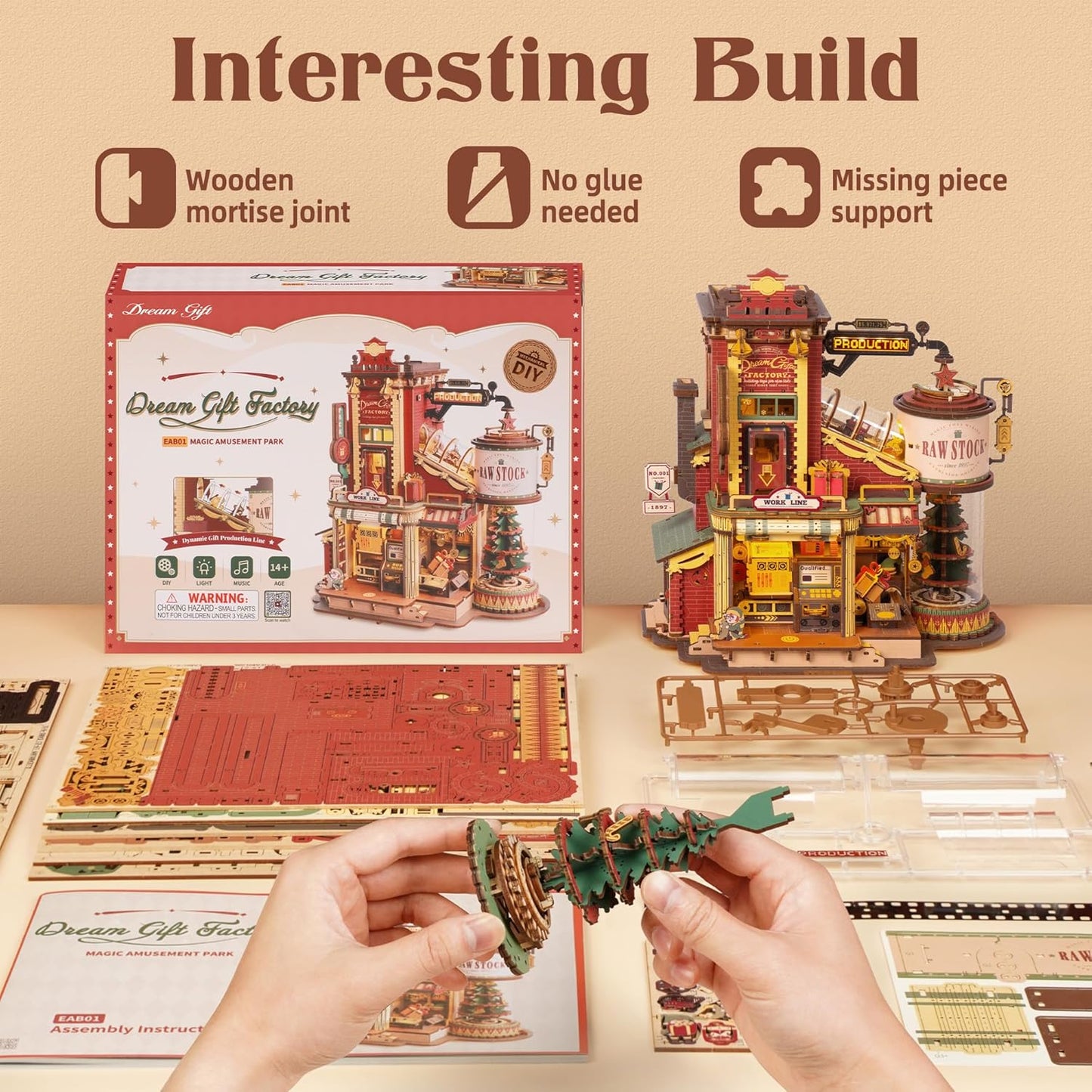 Interactive Christmas Factory 3D Puzzle