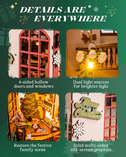 Christmas Book Nook 3D Puzzle