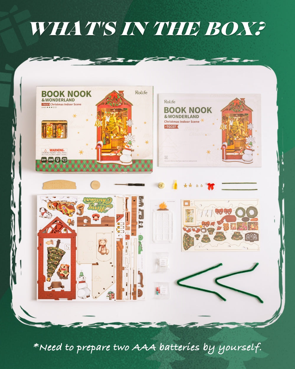 Christmas Book Nook 3D Puzzle